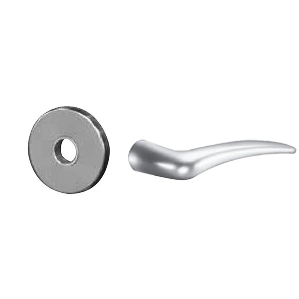 Sargent Grade 1 Passage or Closet Mortise Lock, A - Lever, LN - Rose, Right Hand, ASA Strike, Satin Chrome 8215 LNA 26D RH - main